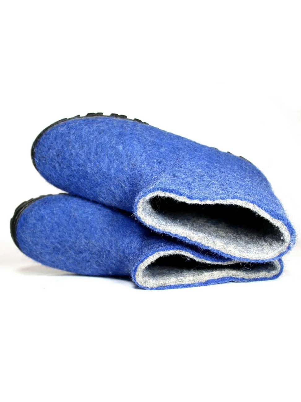Men's Boiled Wool Snow Boots Ocean Blue