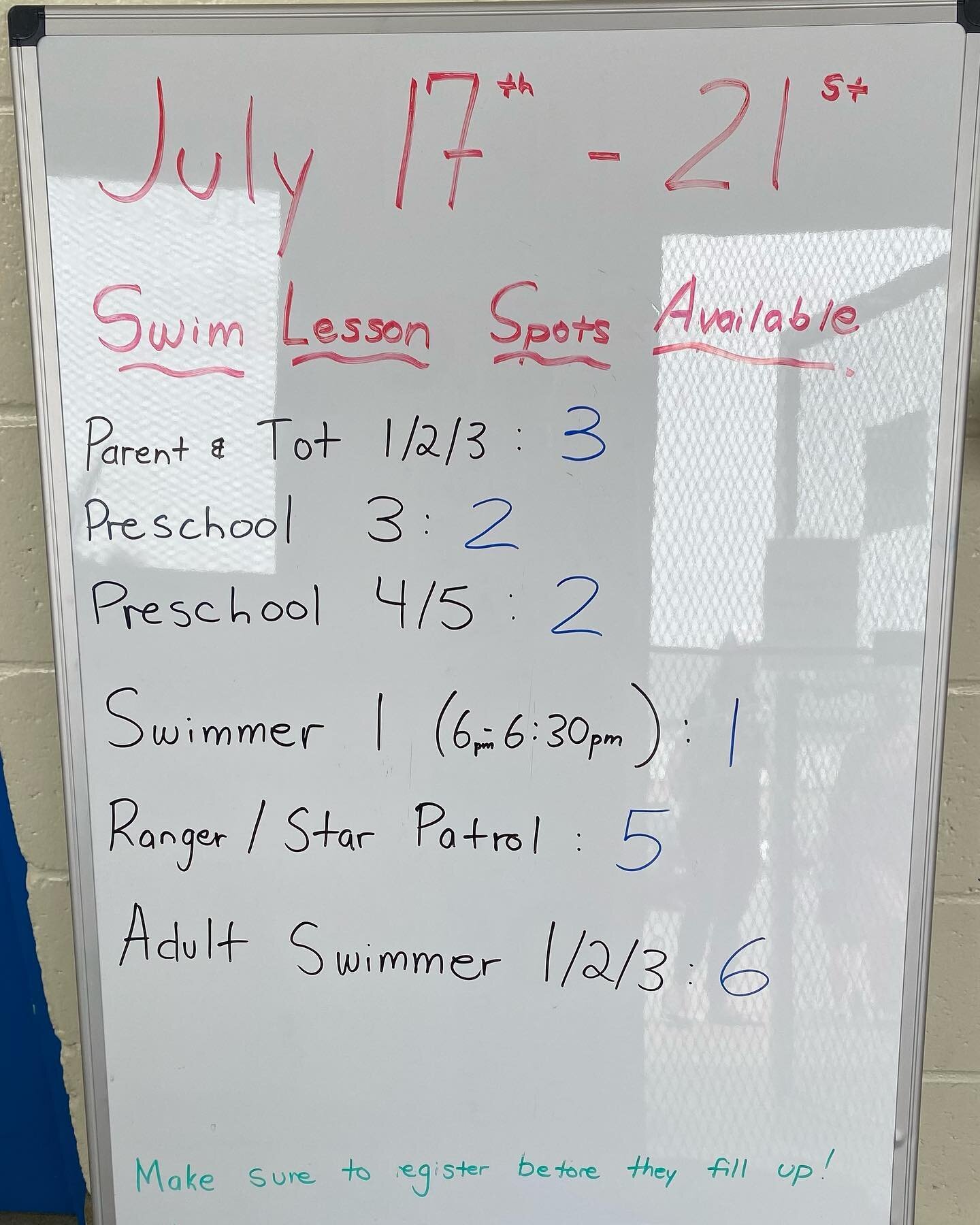 Spaces still available for next week lessons! Register online at calgaryoutdoorpools.ca under Bowview Outdoor Pool 🏊🏼&zwj;♂️ See you there!!