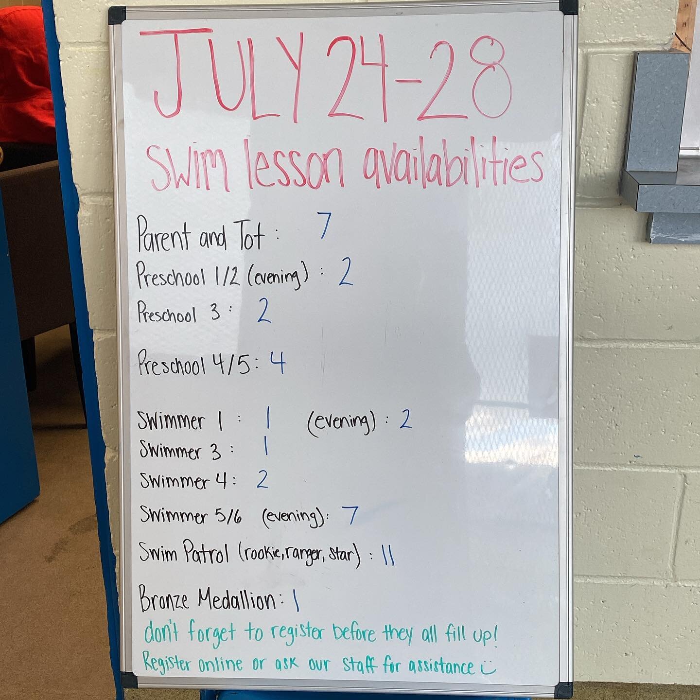 Lesson availabilities for next week! You can register online or send us an email at bowviewmanager@hsca.ca for assistance :) Can&rsquo;t wait to see you all at lessons!