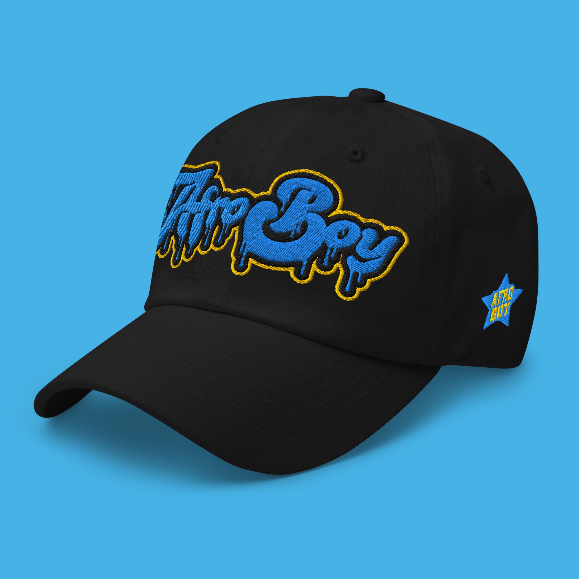 Classic-dad-hat-black-left-front-AfroBoyDrip.jpg
