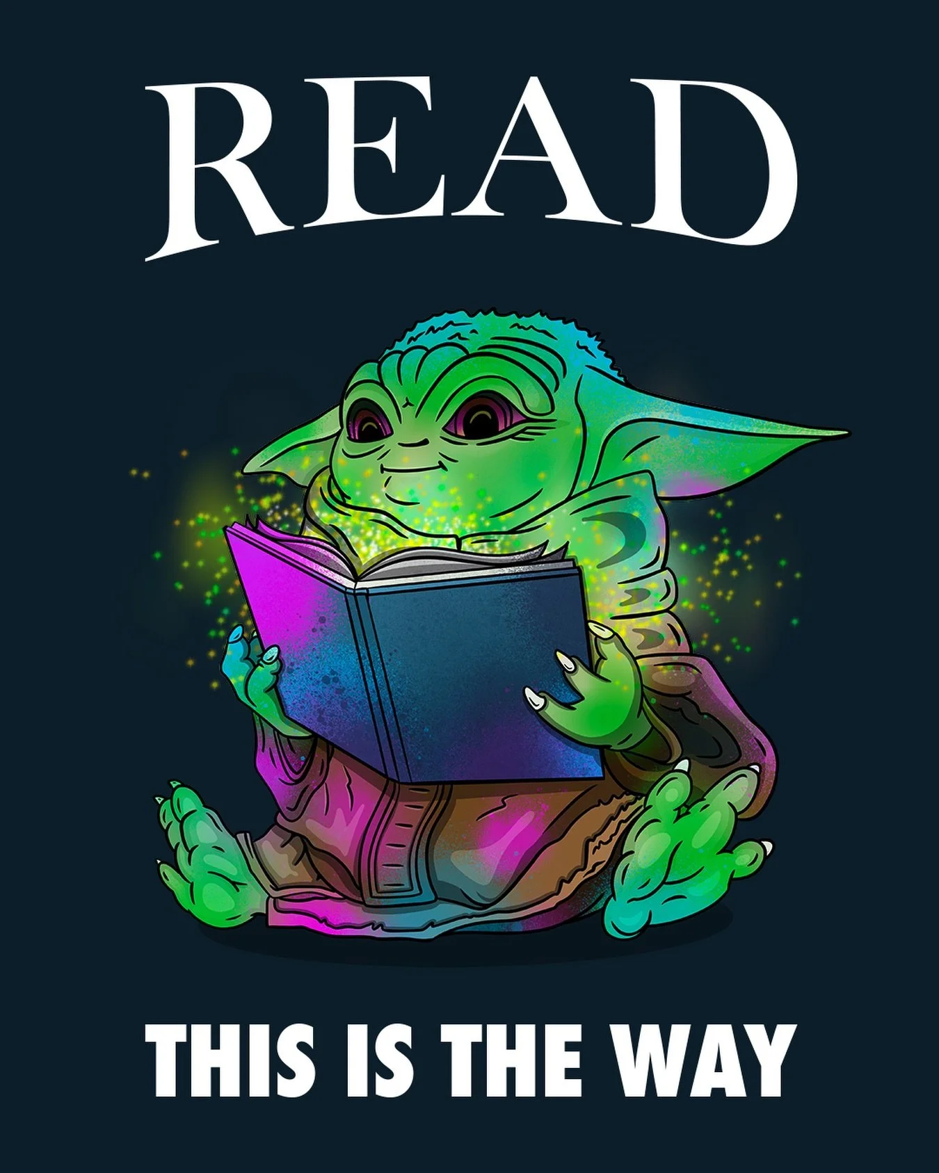 READ&hellip; a book, a comic, a magazine, or this post 😝 This is the way

#procreate #grogu #thisistheway #read #afroboyproductions