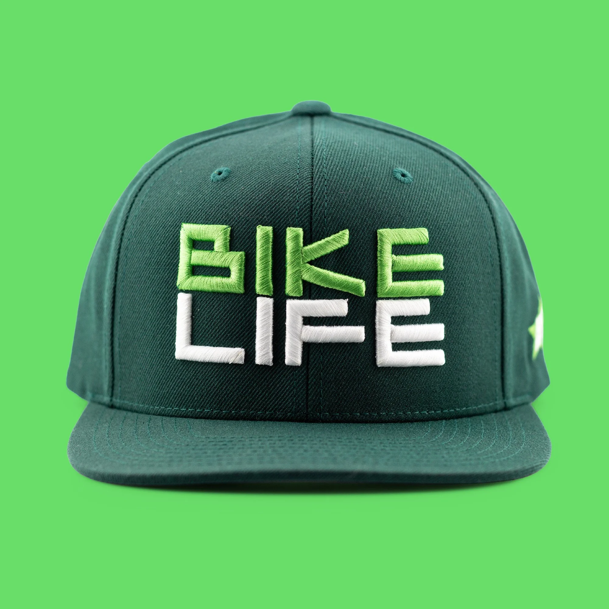 Bike Life Green Wrasse Snapback Hat