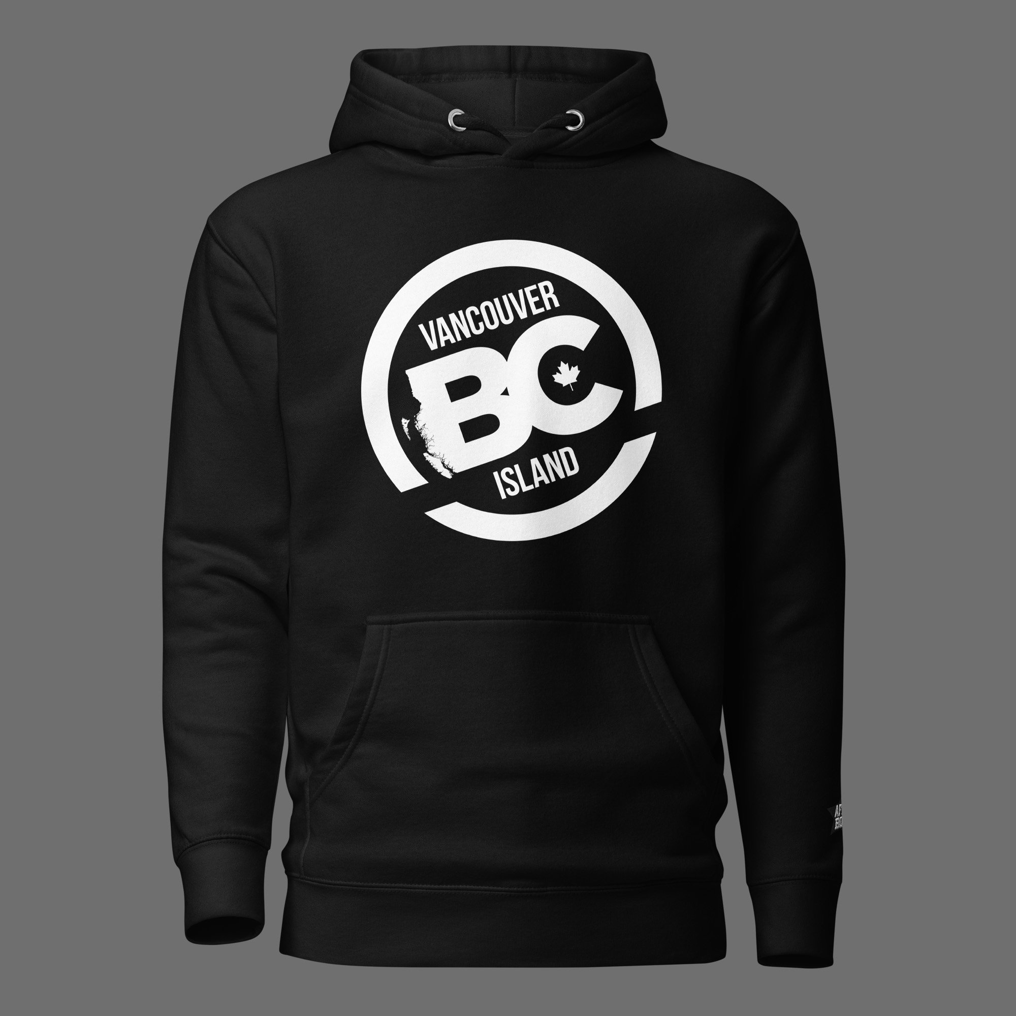 Unisex-premium-hoodie-Black-front-BCCoastlineLand.jpg