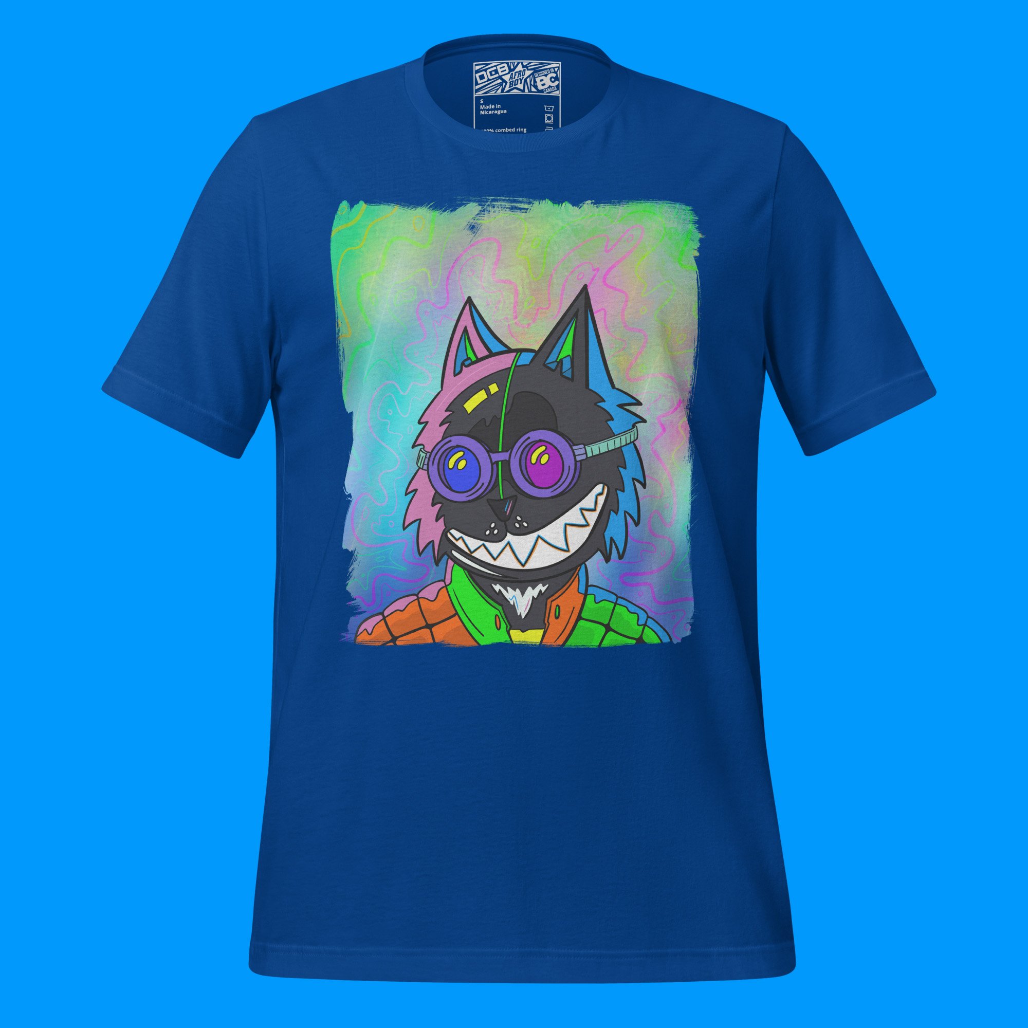 Unisex-Bella+Canvas3001-PsychoCat-TrueRoyal1.jpg