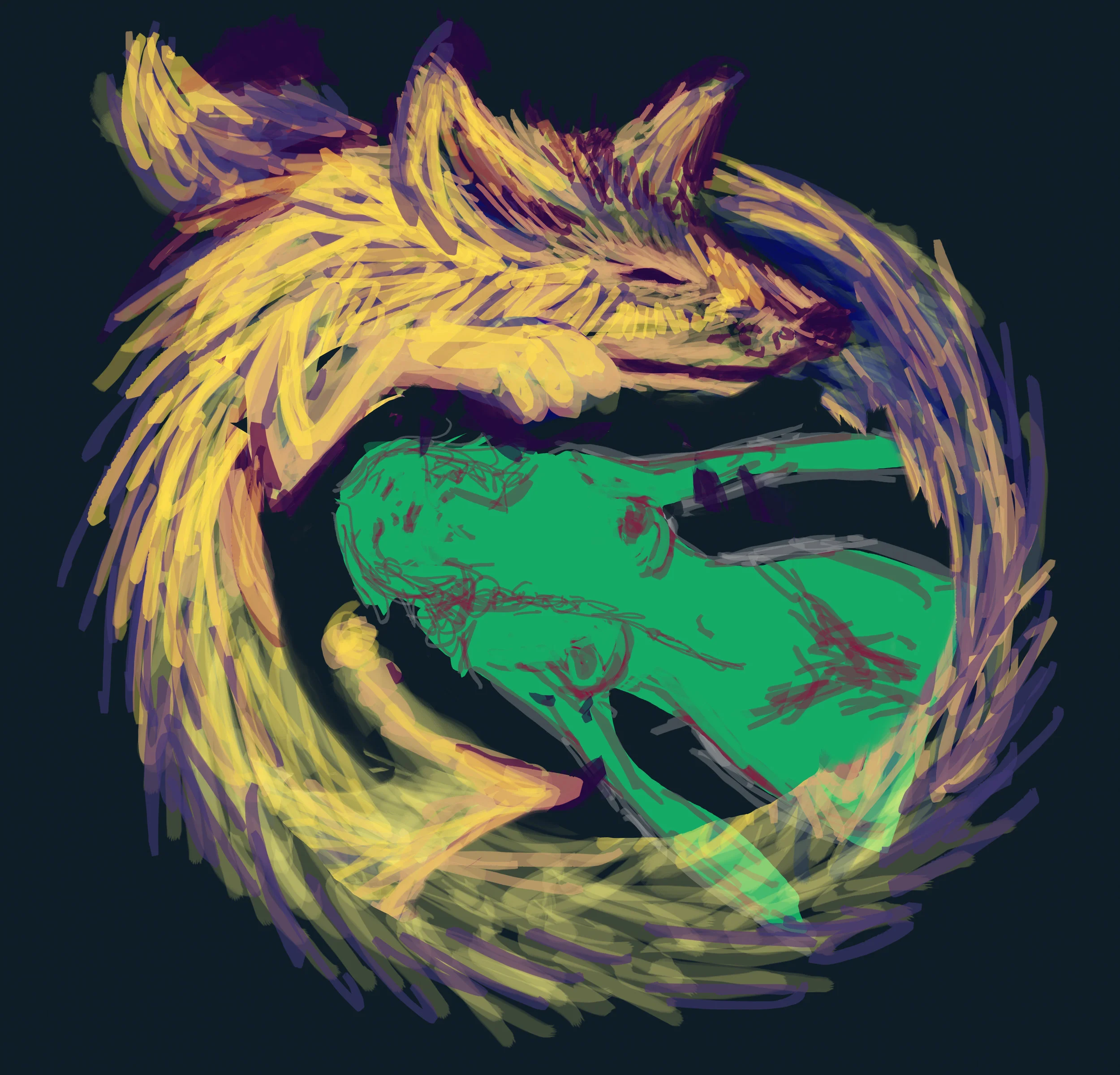 elemental earth wolf