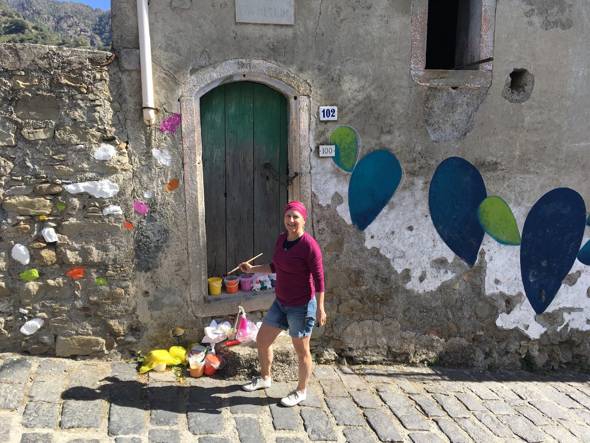 mural in progress
