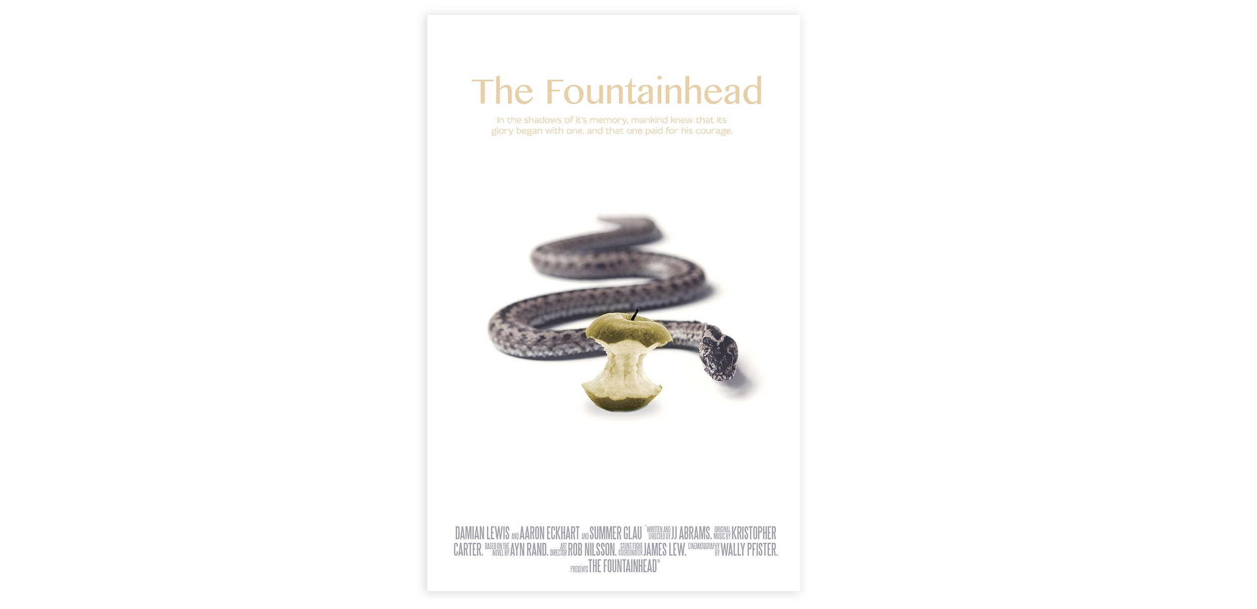 The Fountain Head Conceptual Movie Poster Design