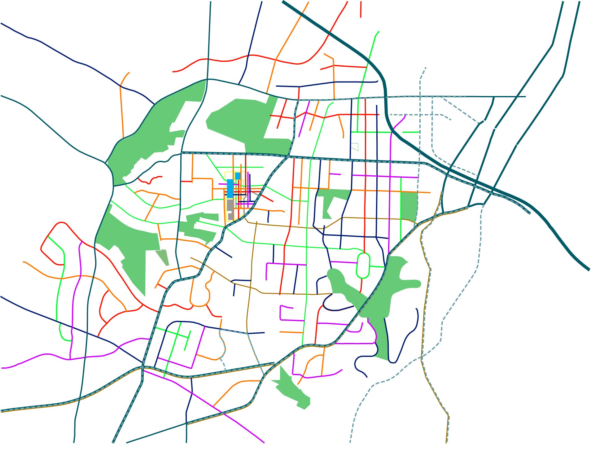 Woven Streets Diagram - RAD as the Hub
