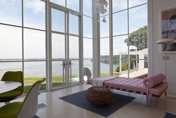 Shelter Island Beach House:  Pink Chaise