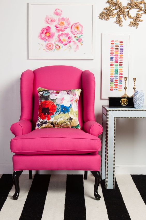 Hot Pink:  Side Chair