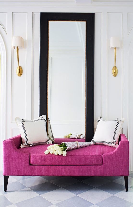 Hot Pink:  Chaise