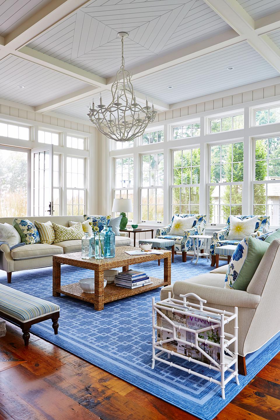 A grand sunroom for memorable family parties.