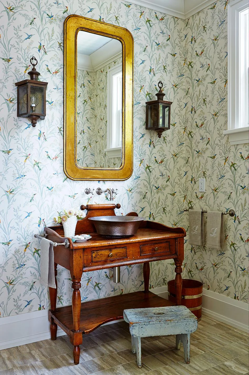 The washroom..