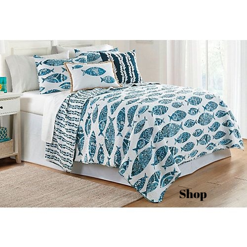 Elise & James Home Aleena Fish Quilt Set