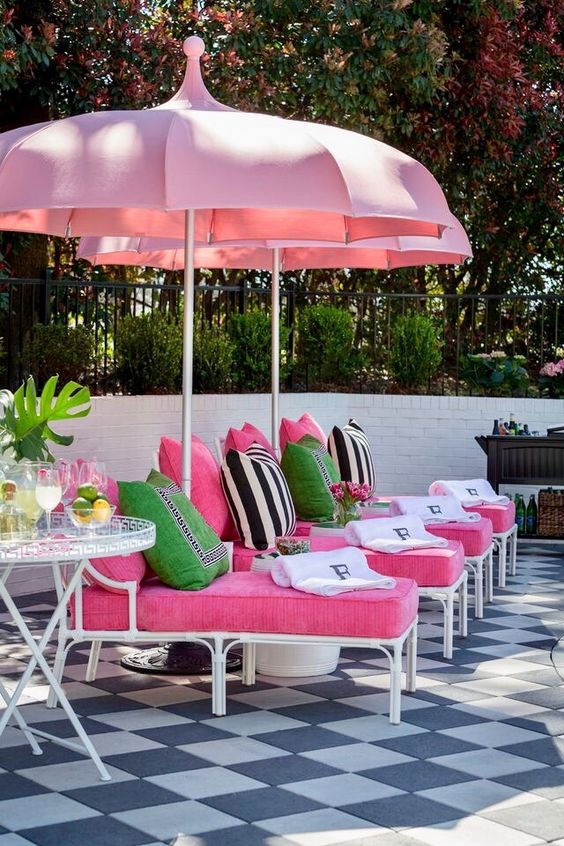 pretty beach umbrellas