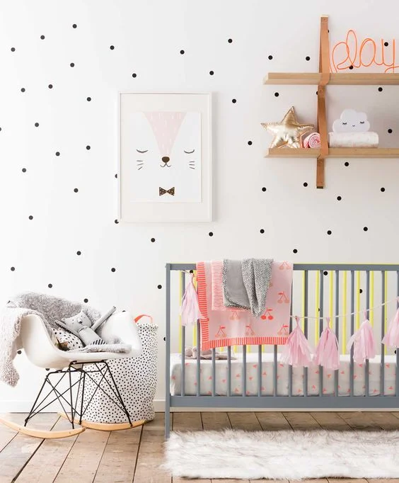 Beach Pretty House Style Create Designer Worthy Nurseries With Colorful Wallpaper