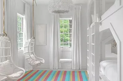 What a great bedroom for the kids to share with each other the day’s adventures…and maybe a few ghost stories.