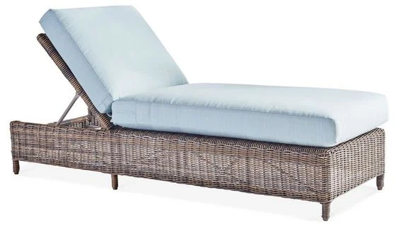 Wicker Chaise Lounge