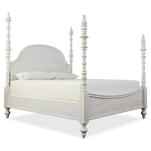 White Spindle Bed