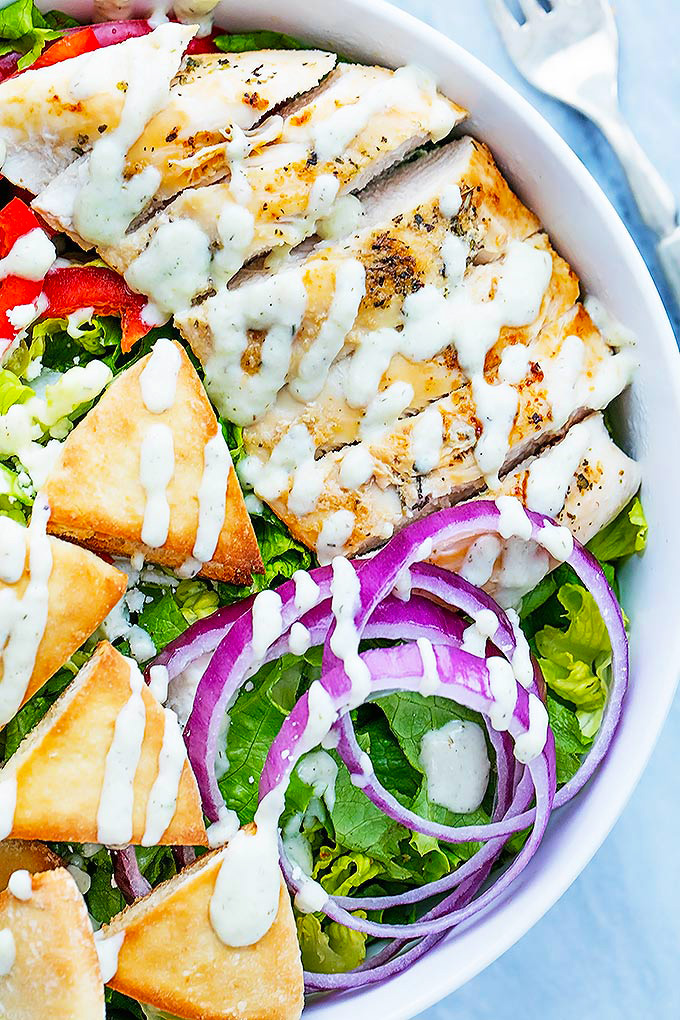 Chicken Gyro Salad