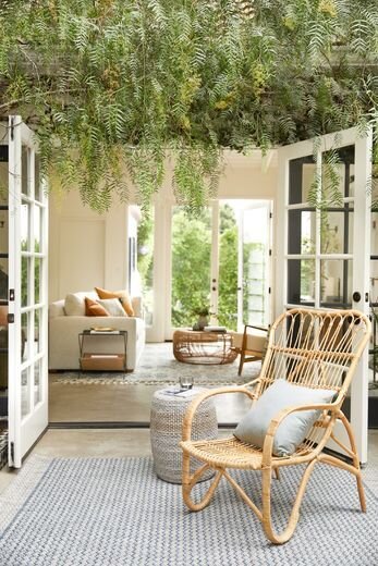 Zora Indoor/Outdoor Chair-Dove White