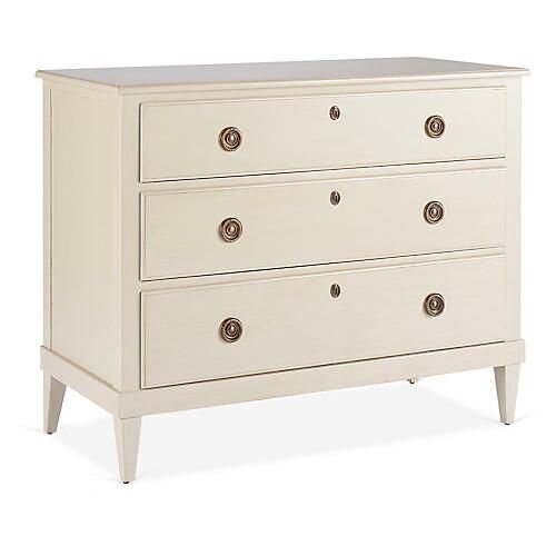 Adams 3-Drawer Dresser, Cream