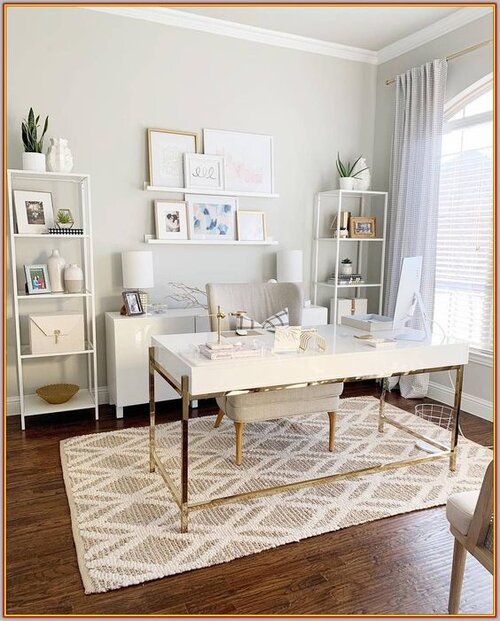 IDEAS ON DECORATING A HOME OFFICE DESK, by Girl Boss Boutique