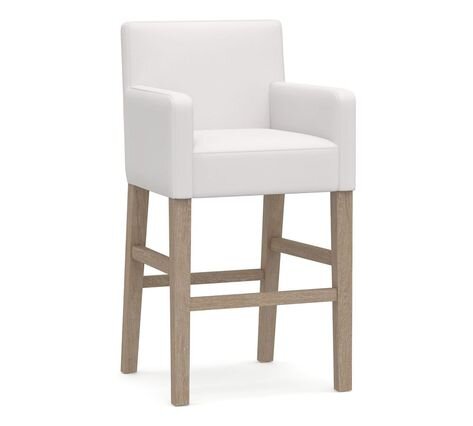 Classic Upholstered Counter Height Bar Stool