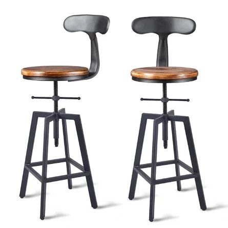 Industrial Bar Stool-Adjustable