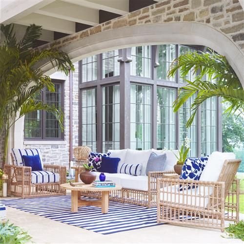 Newport Coastal Brown Woven Wicker Outdoor Collection