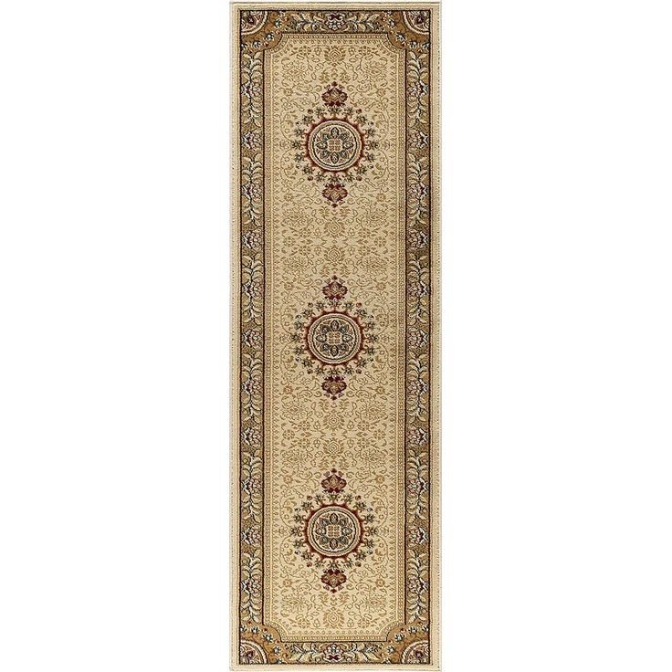Clarence Oriental Area Rug in Ivory/Beige