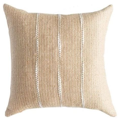 Catavento Monte Coastal Beige Handwoven Pillow Cover