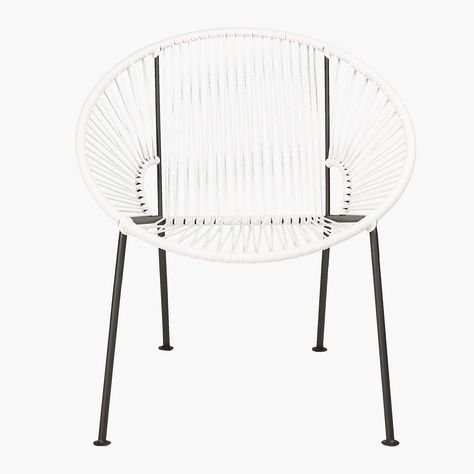 Ixtapa White Outdoor Lounge Chair