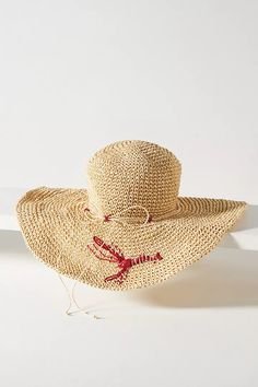 Becksondergaard Lobster Straw Hat-Anthropologie