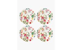 Garden Floral 4-Piece Accent Plate Set