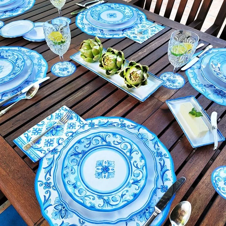 Maison Melamine Salad Plates, Set of 4