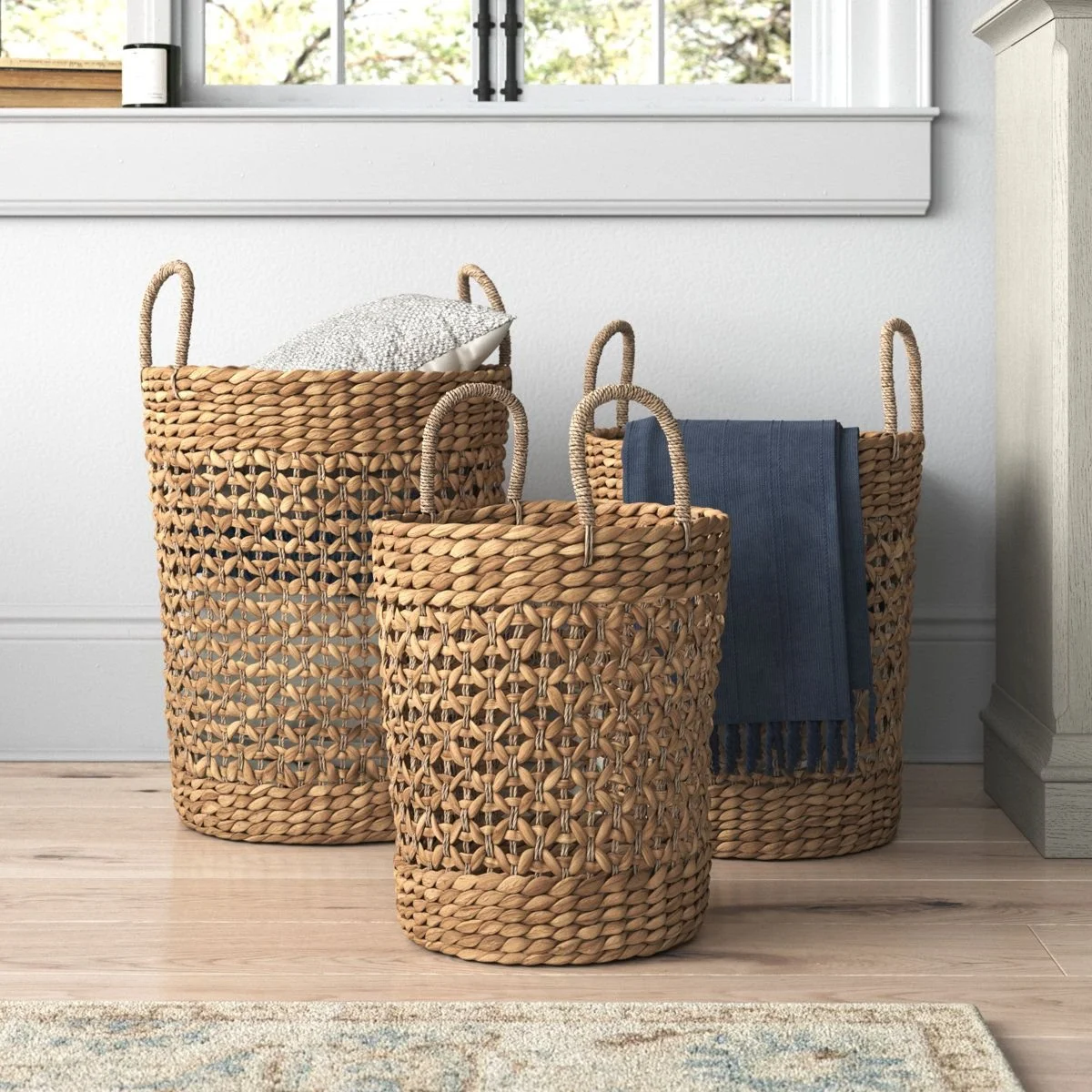 Seagrass Handmade Woven Decorative Storage Basket