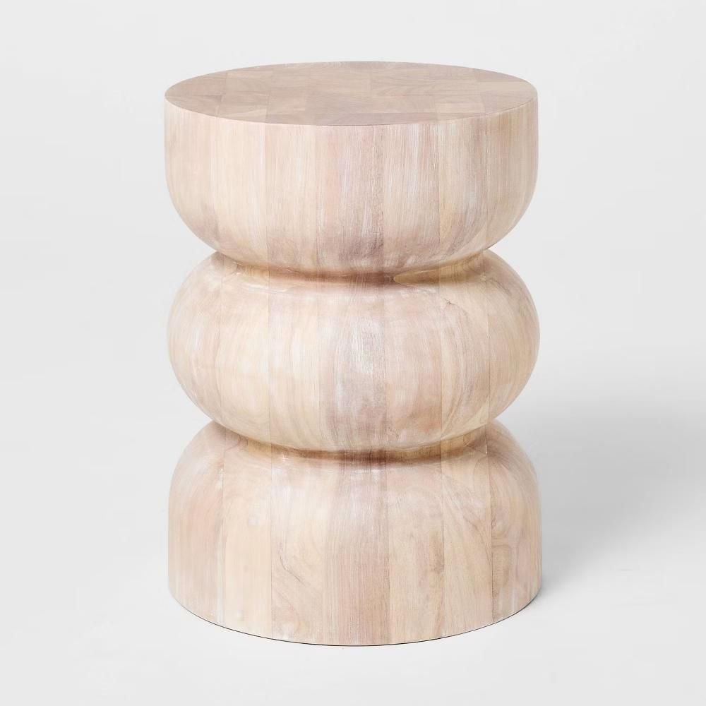 Accent Table White Wash