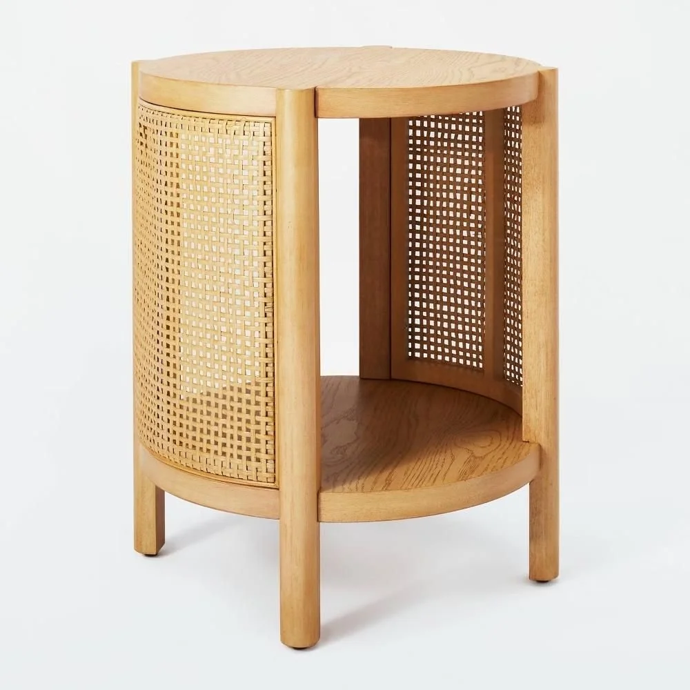 Portola Hills Woven Accent Table Natural Wood