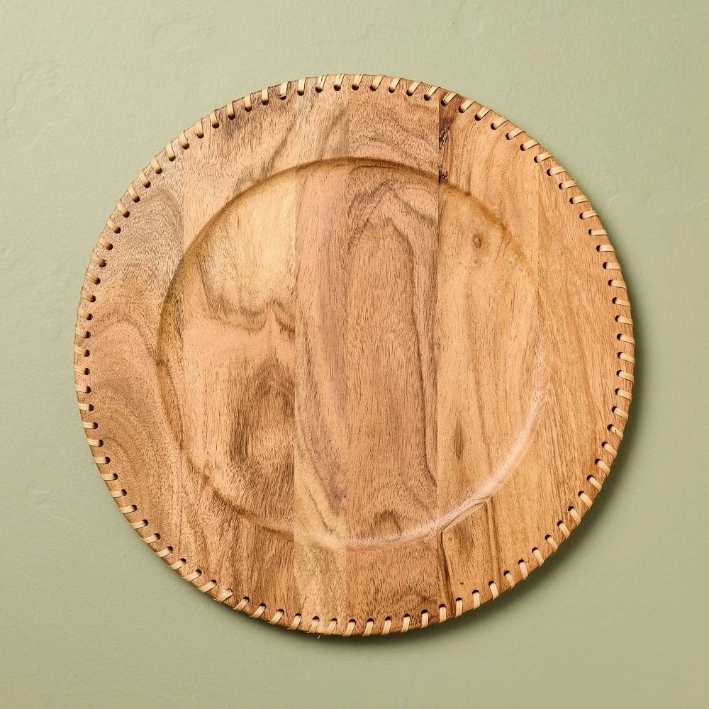 Wood Charger Plate