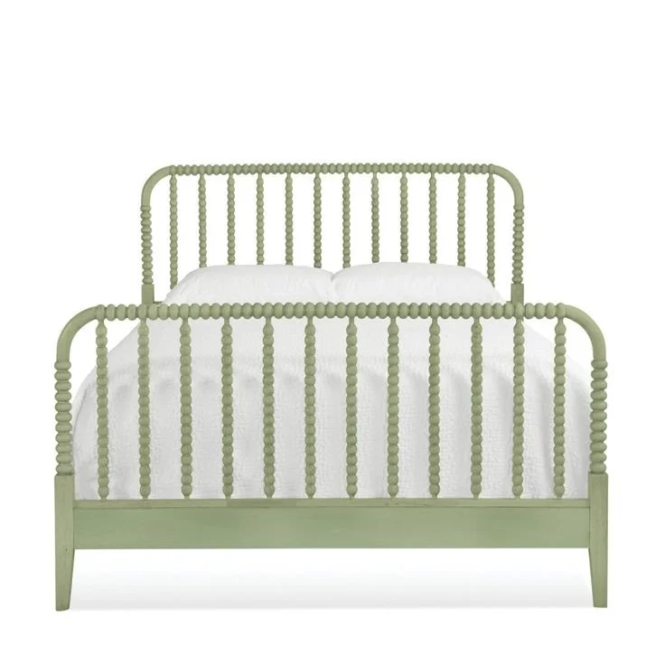 Louisa Solid Wood Spindle Bed-Celery