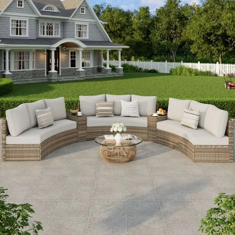 Leiny 11 Piece Rattan Sofa Seating Group 