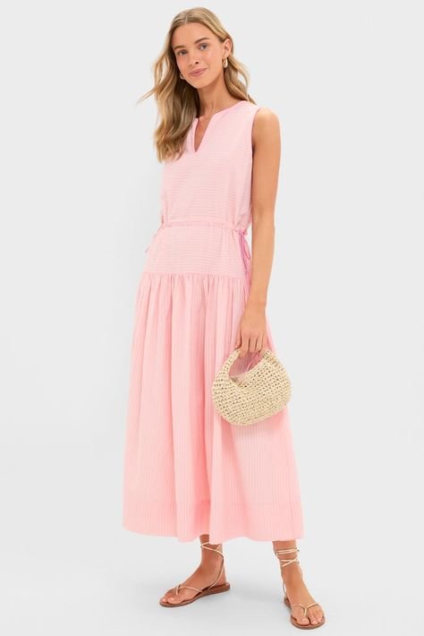 pink Peach Charlotte Maxi Dress