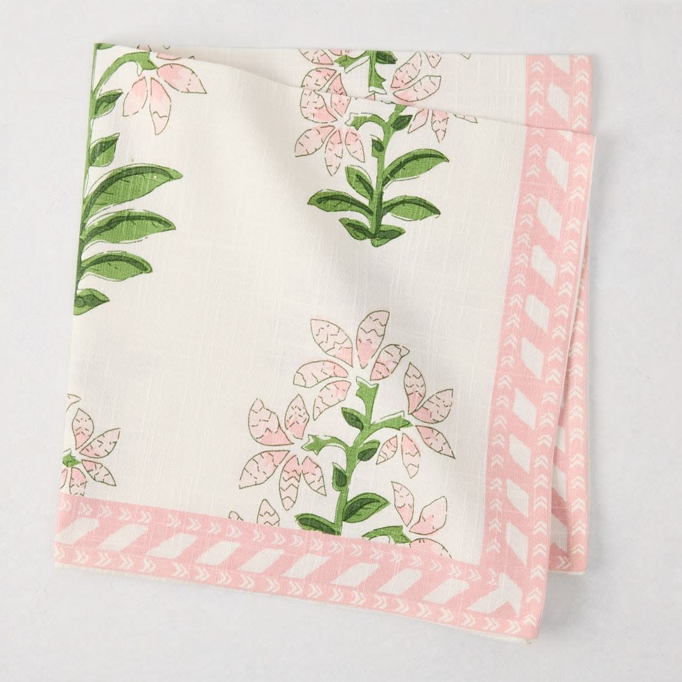 Pink Shani Floral Printed Napkin