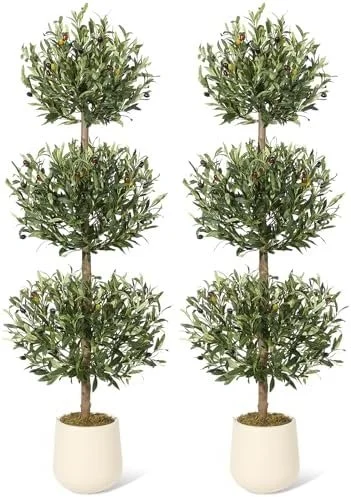 Artificial Olive Tree-Triple Ball Topiary Plant.jpg