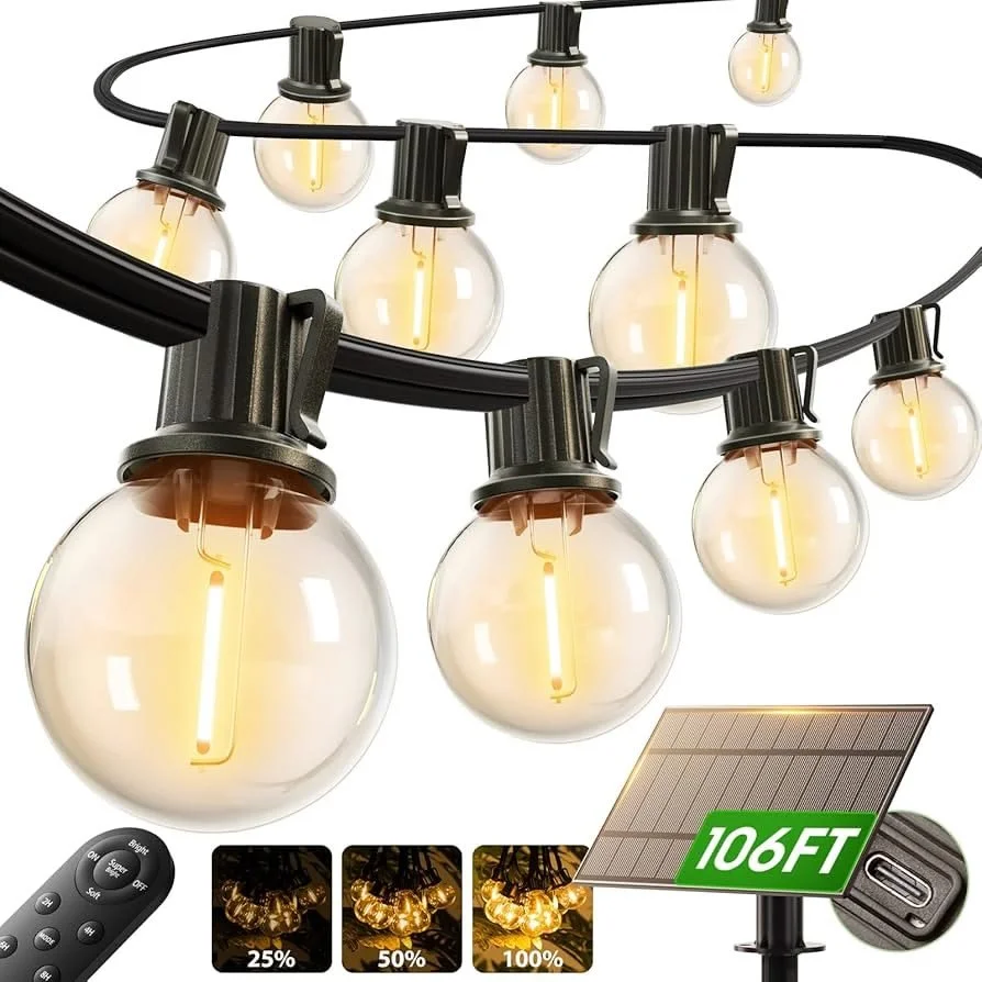 100 Ft Solar String Lighting