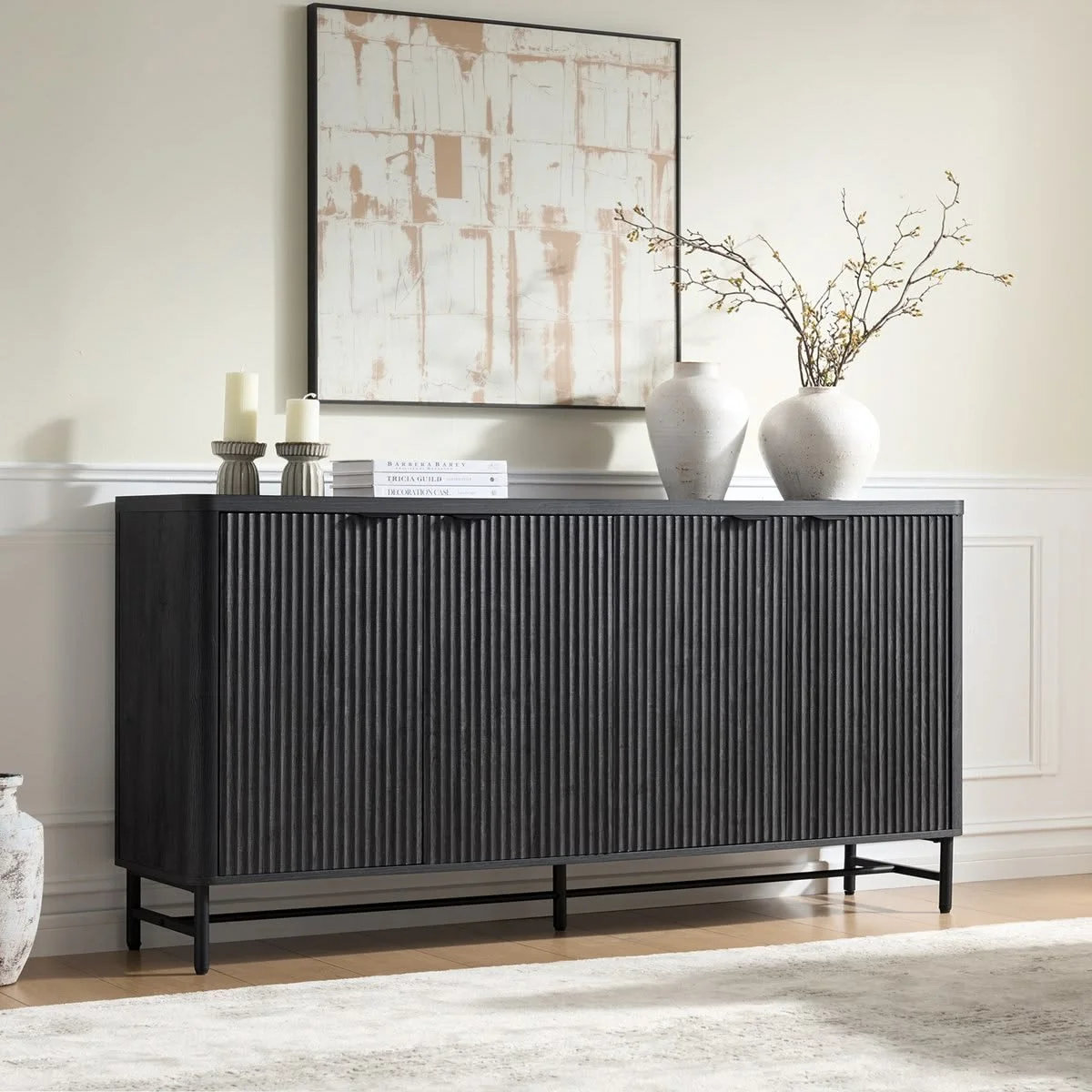Black Sideboard Buffet Cabinet With Storage.jpg