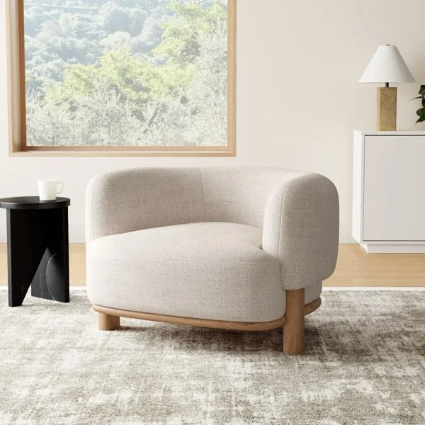 Moris Upholstered Barrel Chair