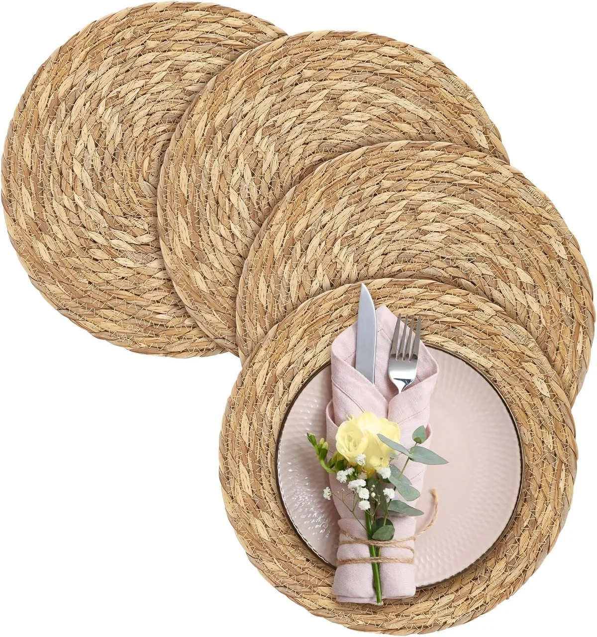 Aneco 4 Pack Round Woven Placemats.jpg