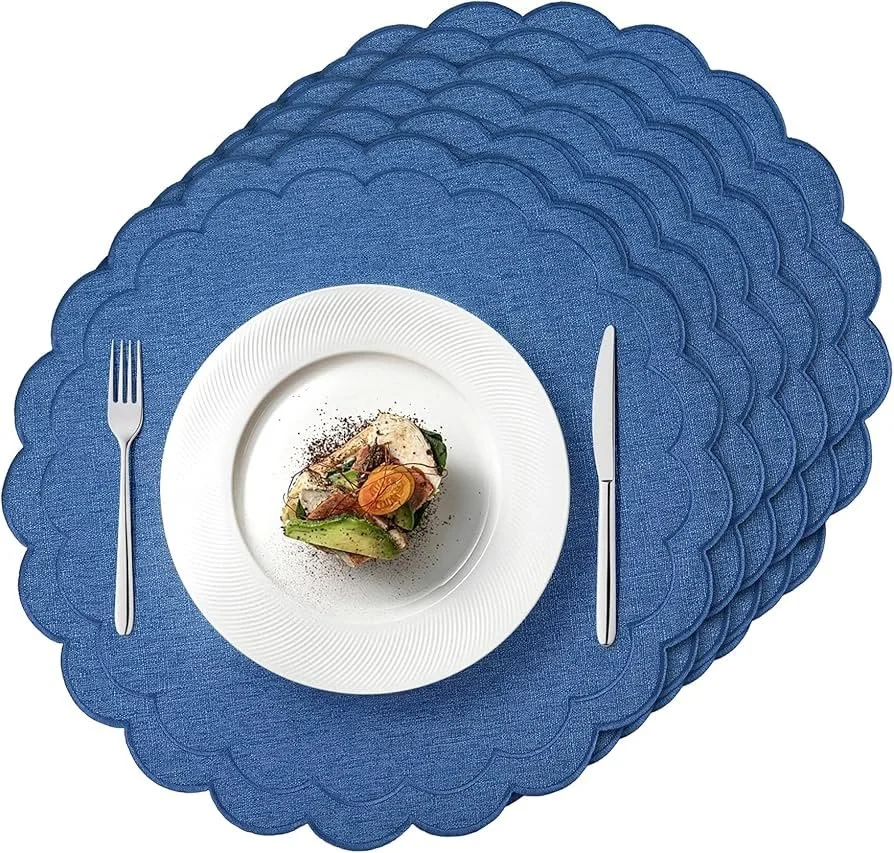 Set of 6 Cotton Linen Placemats-Dark Blue.jpg